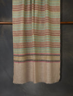 natural-base plaid pure cashmere scarf