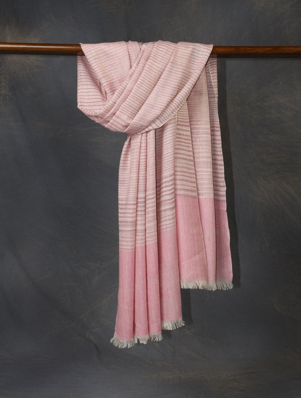 plaid scarf pink pure cashmere