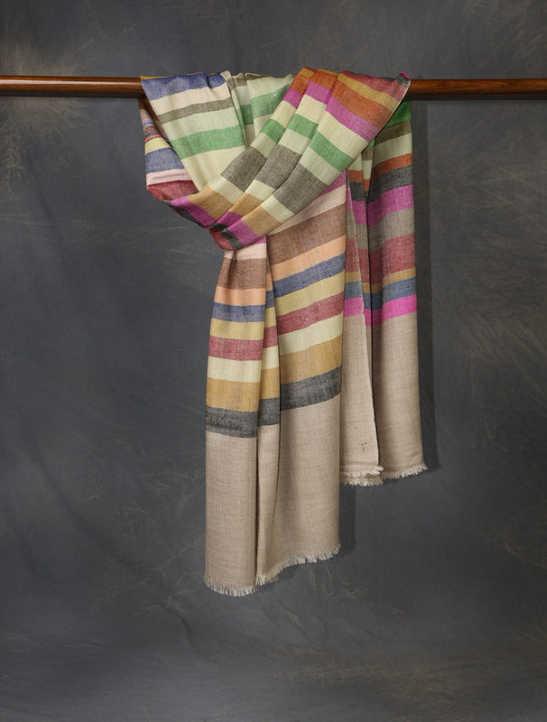 warm plaid pure cashmere scarf