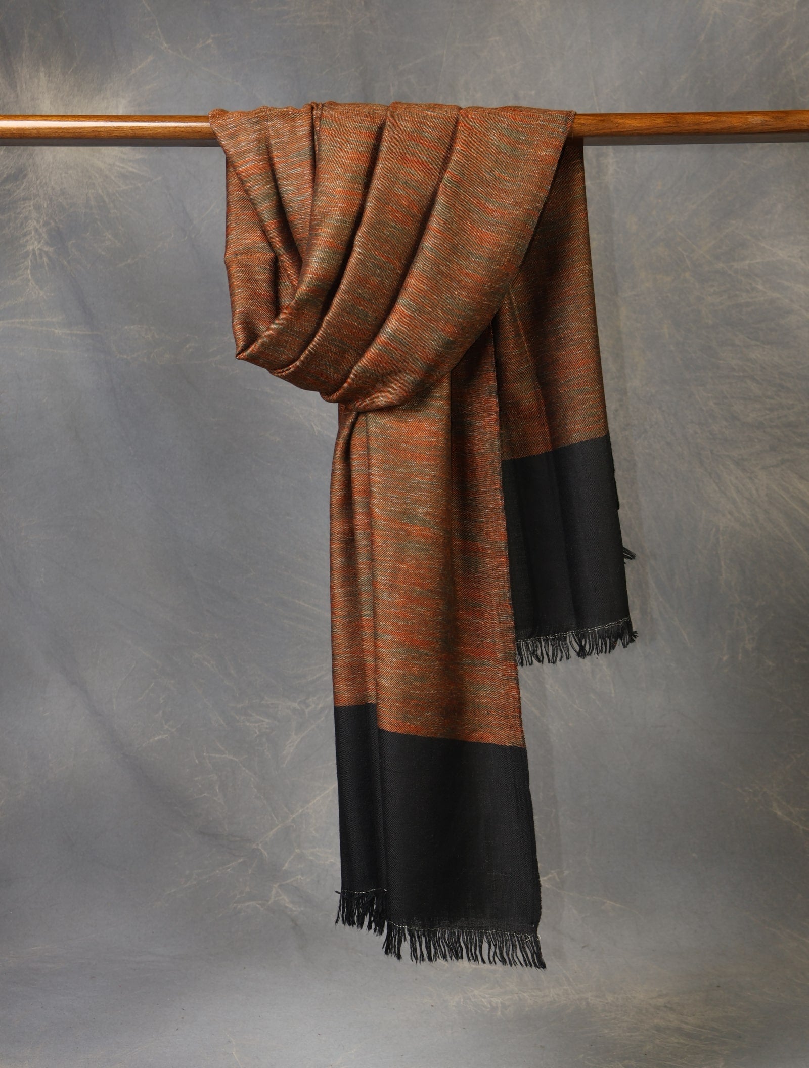warm plaid pure cashmere shawl