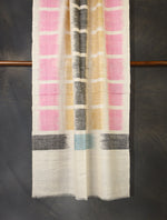 winter plaid cashmere scarf