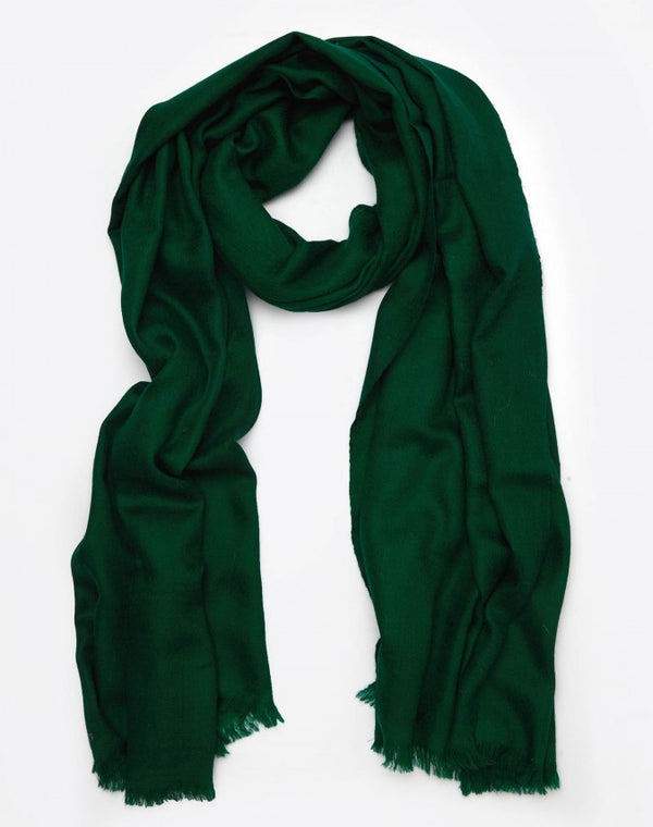Green Cashmere Travel Wrap