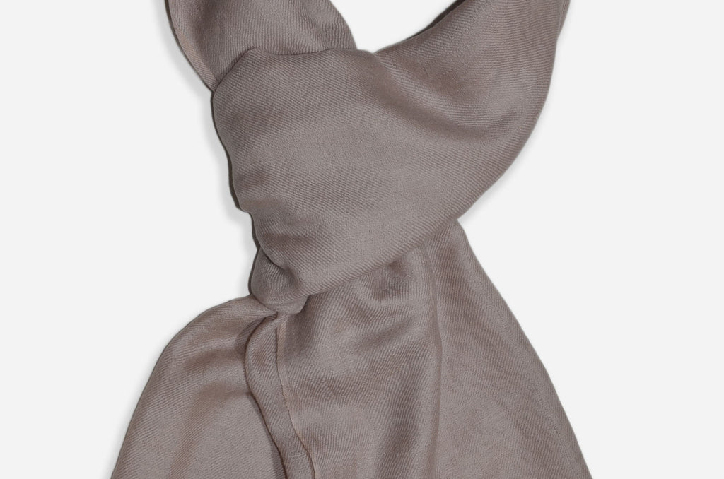Taupe pashmina scarf/shawl