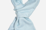 Beautifully light and scrumptiously soft "Baby Blue" Cashmere Scarf is hand woven from the highest grade of 100% pure Cashmere from Kashmir.