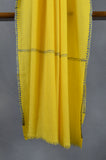 Yellow Sozni Embroidery Shawl