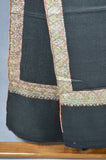Black Base Big Multicolor Border Embroidery Cashmere Pashmina Shawl