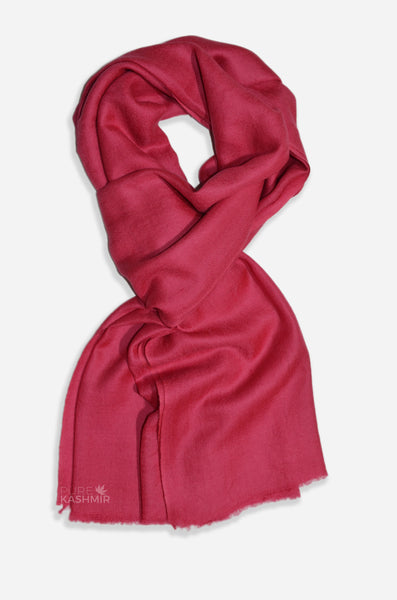 Blush cashmere scarf made from pure Kashmir pashmina handwoven in Srinagar