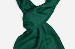 Closeup Emerald Pashmina Scarf