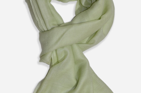 Color Comparison Mint green cashmere scarf