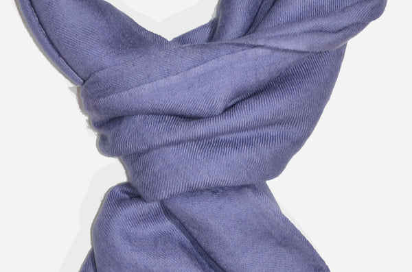 Pebble Grey Cashmere Scarf | Handwoven Kashmir Pashmina — pashmina shawl alternate view