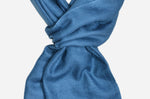 Closeup Slate grey cashmere scarf