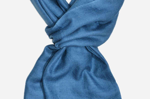 Color comparison Closeup Slate grey cashmere scarf