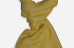 Closeup Yellow Cashmere Scarf