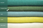 Color Shade Card Comparison Juniper Green Cashmere Scarf