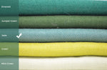 Color Shade Comparison Jade green cashmere scarf