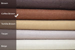 Color shade card comparision Coffee brown cashmere scarf 