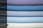 Color shade comparison Close up Cloud grey cashmere scarf
