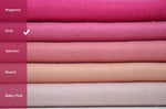 Color Shade comparison Pink cashmere scarf made from pure Kashmir pashmina handwoven in Srinagar