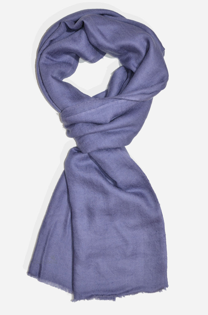 Beautifully light and scrumptiously soft "Pebble Grey" Cashmere Scarf is hand woven from the highest grade of 100% pure Cashmere from Kashmir. 