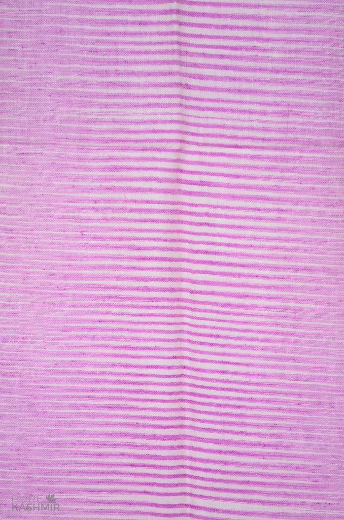 Pink Khadi Pattern Handwoven Cashmere Pashmina Scarf