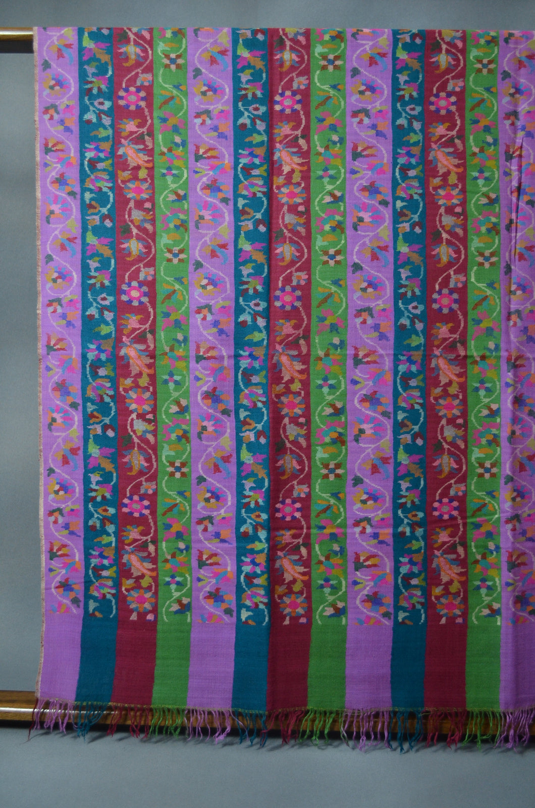 Multi Color Striped Kani Pashmina Shawl