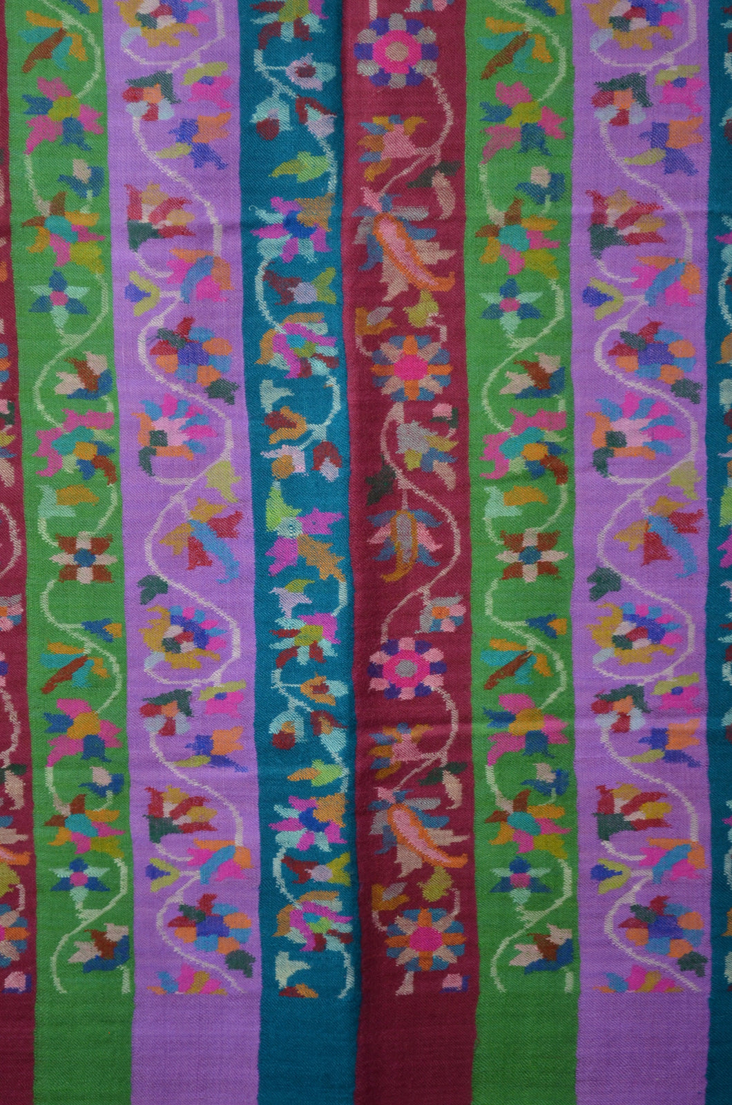 Multi Color Striped Kani Pashmina Shawl