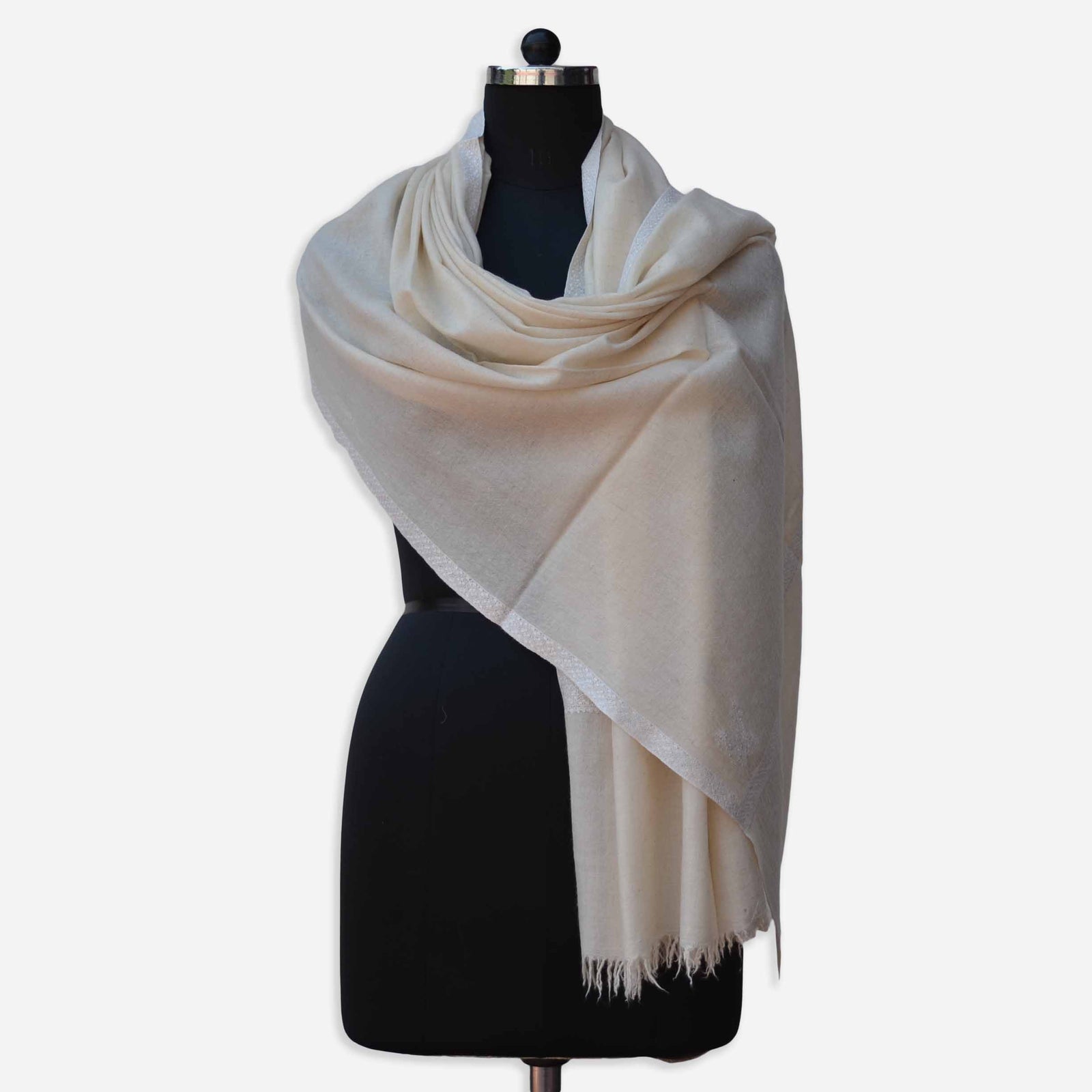hand woven and hand embroidered cashmere pashmina shawl