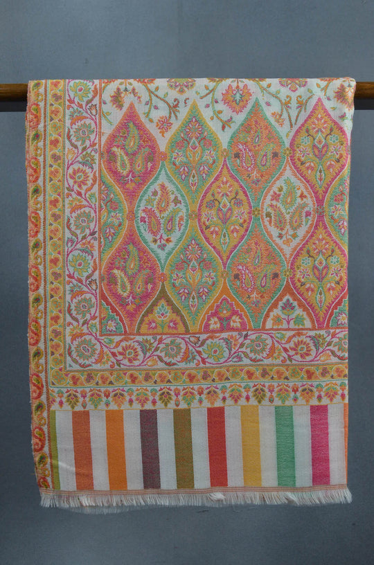 Multicolor Jacquard Kani Merino Wool Scarf