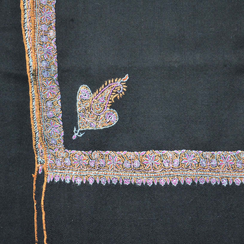 Oversized 3 yards sozni embroidery pashmina cashmere shawl