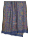 purple jacquard kani jamawar wool scarf