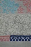 Ivory Base Cashmere Embroidered Travel Wrap