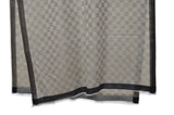 Four Side Black Silk Border With Square Weave Pattern