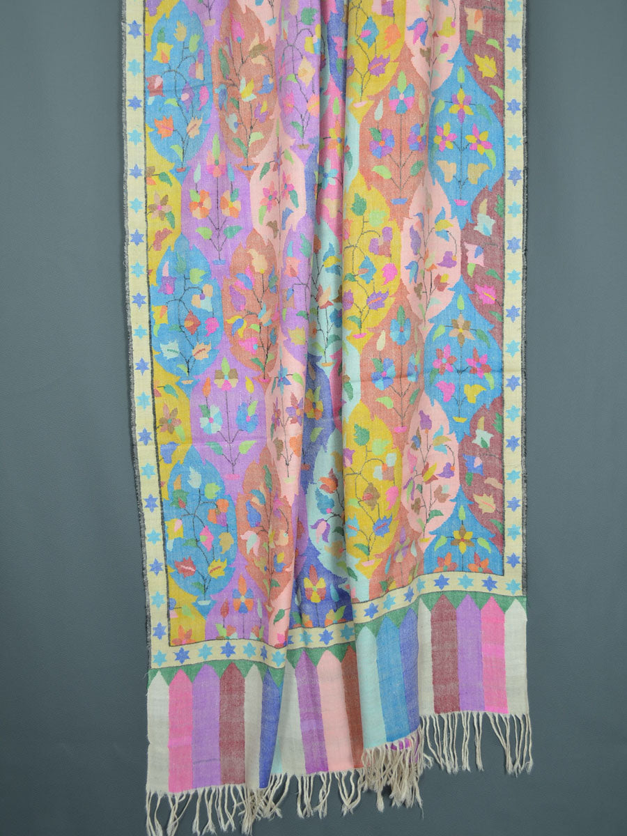 Multi Color Kani Pashmina Jamawar Shawl