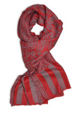pink kani jamawar jacquard wool scarf