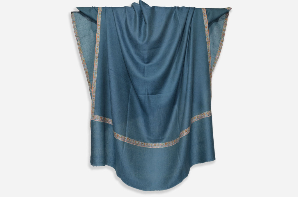 Aegean Cashmere Pashmina Shawl with Beautifully  Crafted Border