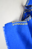 Royal Blue Sozni Embroidery Shawl