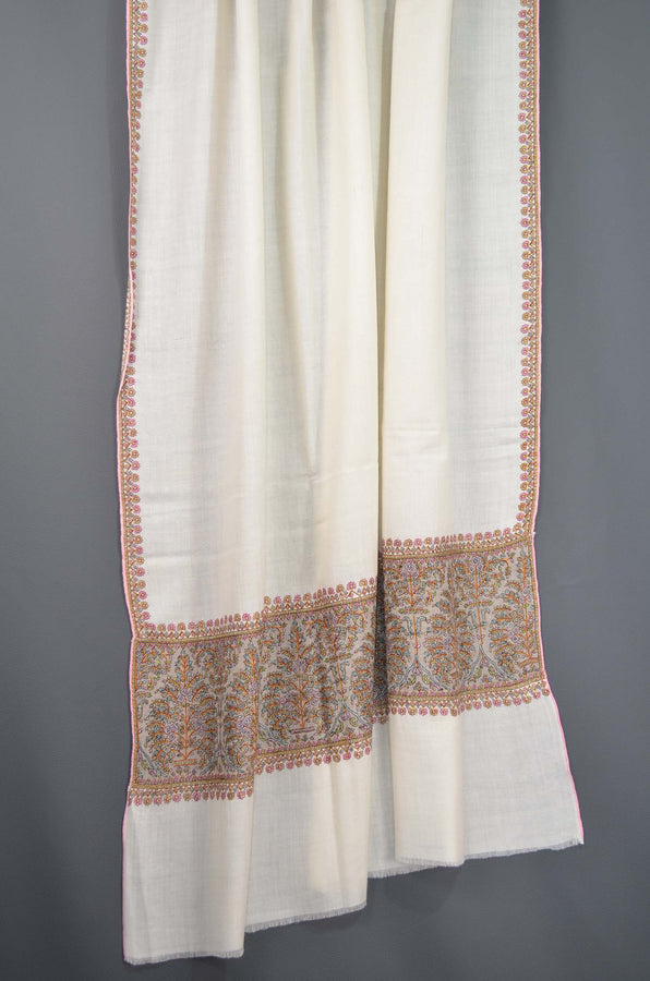 "Paldar" Big border embroidery cashmere pashmina shawl