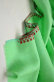 See Green Sozni Embroidery Shawl