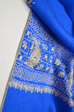 Royal Blue Sozni Embroidery Scarf
