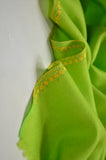 Light Green Sozni Embroidery Shawl