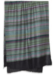 multi striped merino silk scarf | pure kashmir