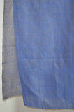 Reversible Metallic Blue and Silver Handwoven Cashmere Pashmina Scarf