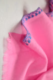 Baby Pink Sozni Embroidery Shawl