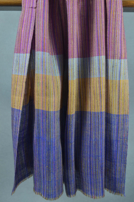 Multi Color Big Strip Handwoven Cashmere Pashmina Shawl