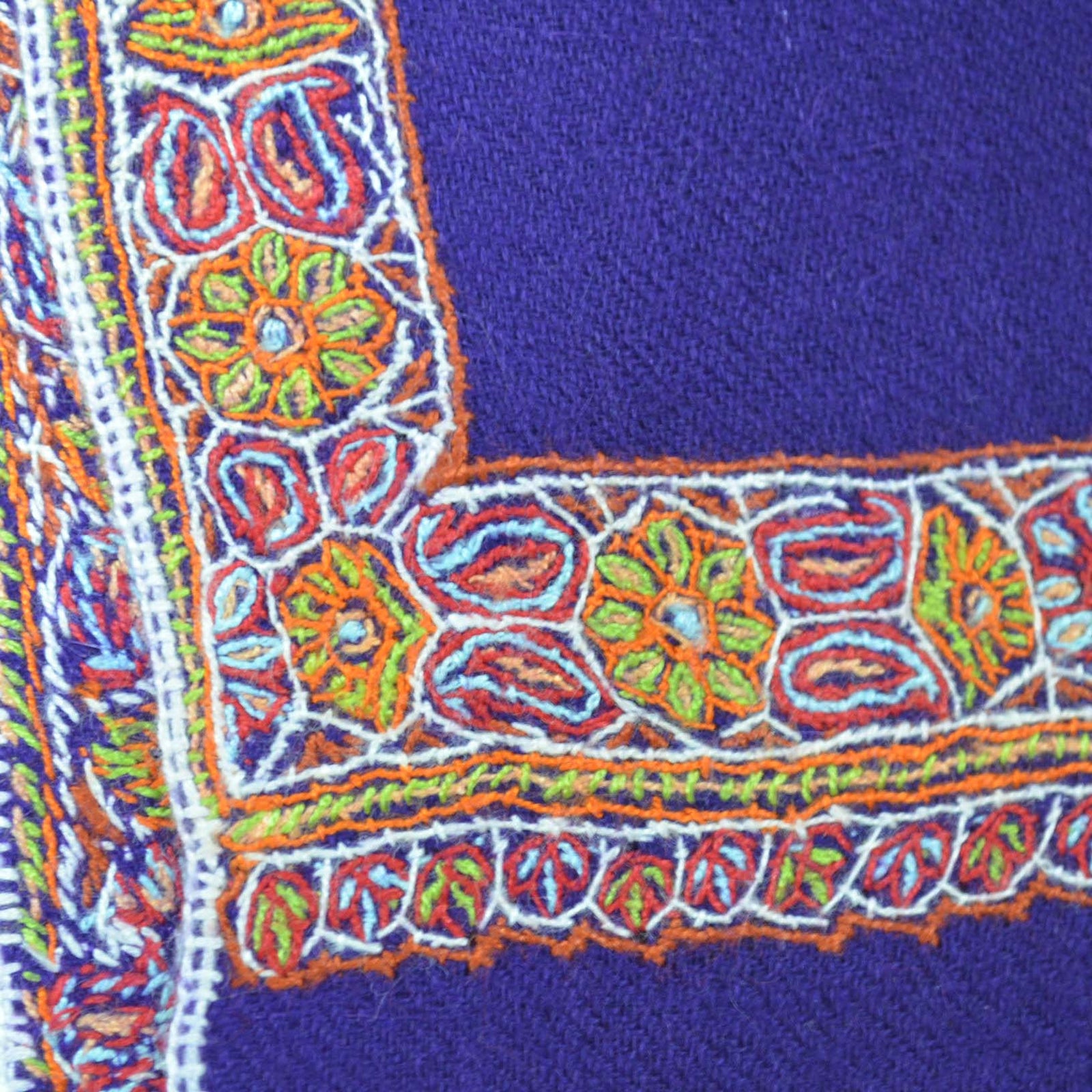 closeup border embroidery