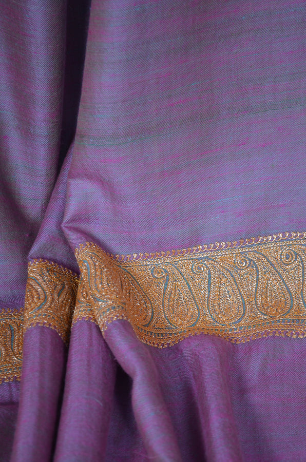 Pink 2.5 Yards Tilla Embroidery Pashmina Shawl