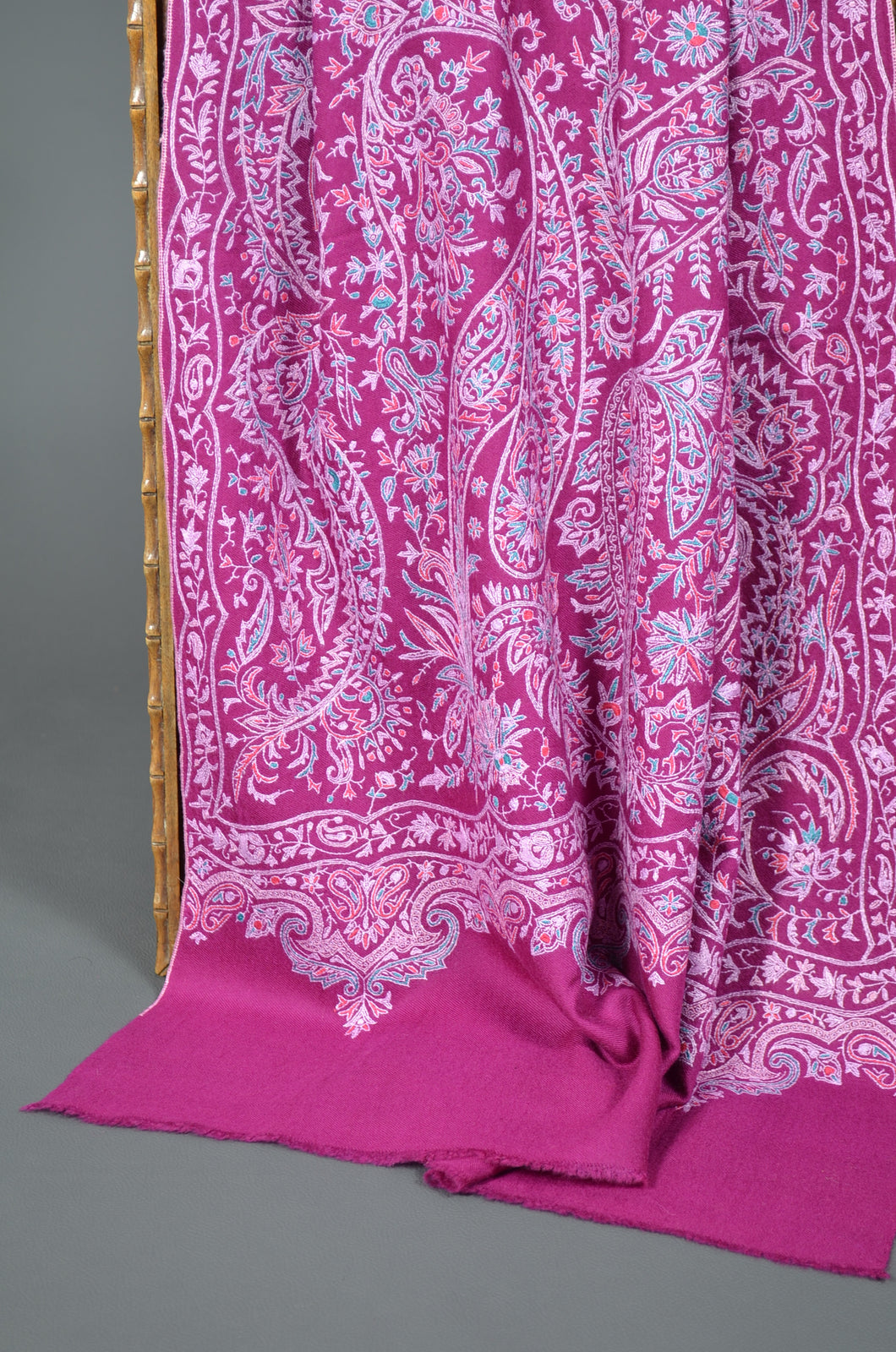 Mulberry Cashmere Pashmina Jamawar Embroidery Shawl