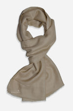 Fawn Cashmere Scarf handwoven in Kashmir