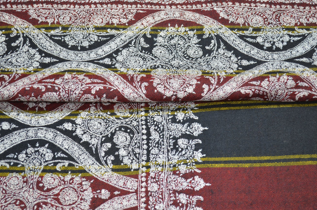 black-stripes-cashmere-jamawar-pashmina-shawl