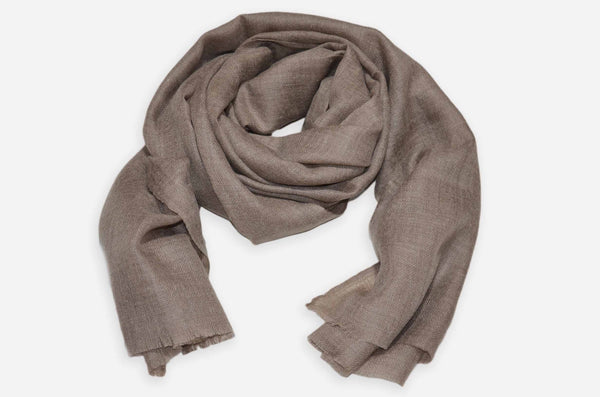 Natural Cashmere Scarf Handwoven from 100% Pure Changthangi Pashmina